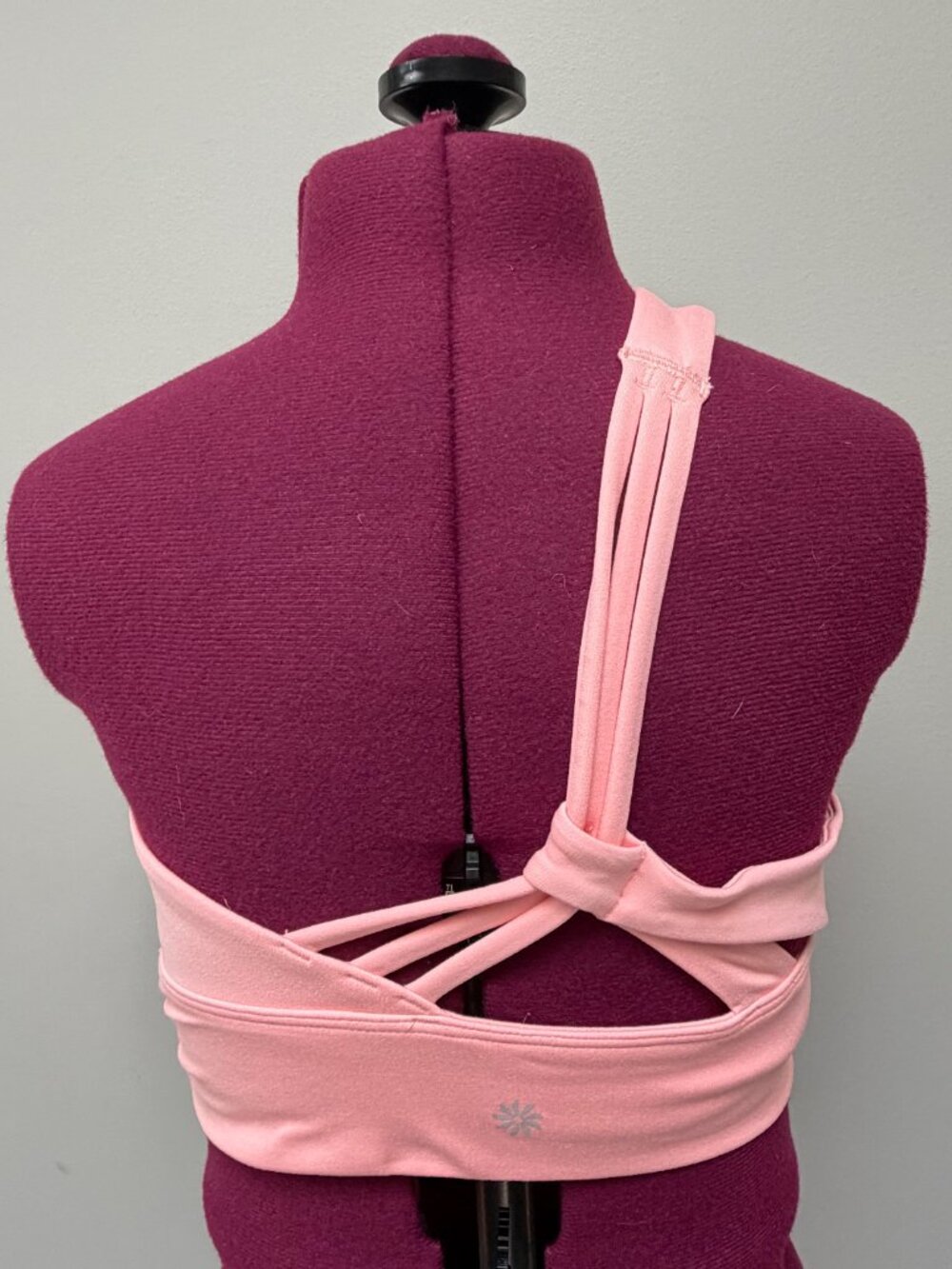 Athleta Peach One-Shoulder Cropped Support Top - Size XS - Picture 2 of 5